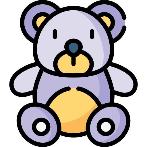 Teddy bear childhood puppet teddy bear icon