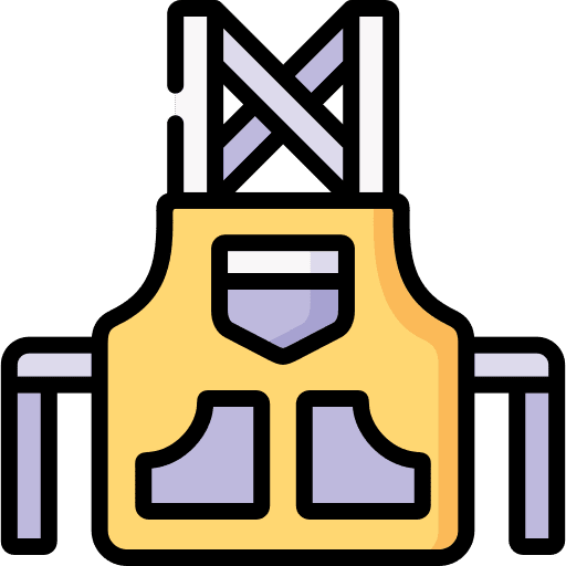 Apron dressmaker protection sewing icon