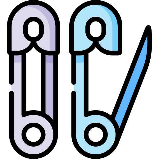 Brooch miscellaneous tool sewing icon