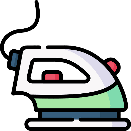Iron electrical appliance housekeeping laundry icon