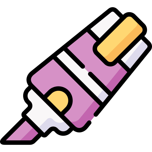 Marker underline marker school material icon