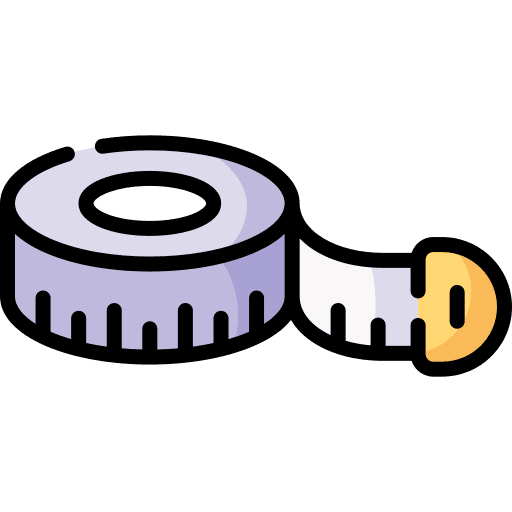 Measuring tape measuring tape measurement tailor icon