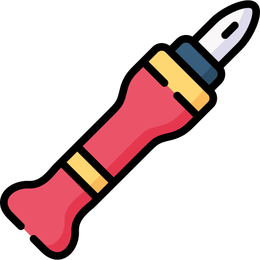 Punch sewing hobbies and free time tailor icon