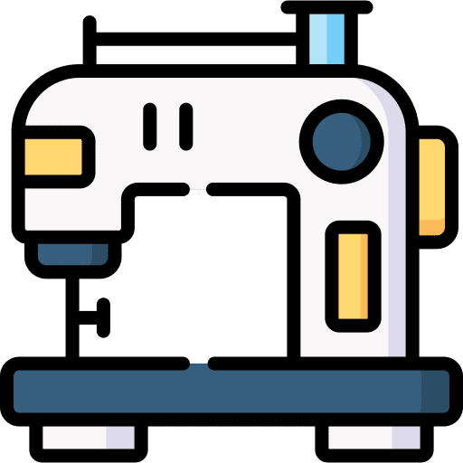 Sewing machine tailor hobbies and free time handcraft icon