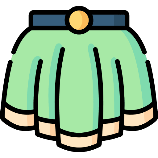 Skirt fashion feminine short icon