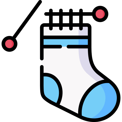 Socks hobbies and free time textile thread icon