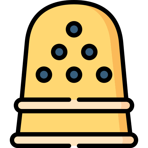 Thimble hobbies and free time sewing thimble icon