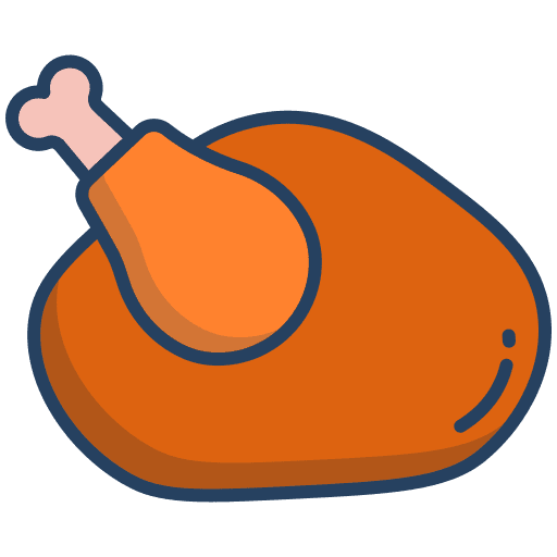 Chicken roasted turkey leg roast chicken icon