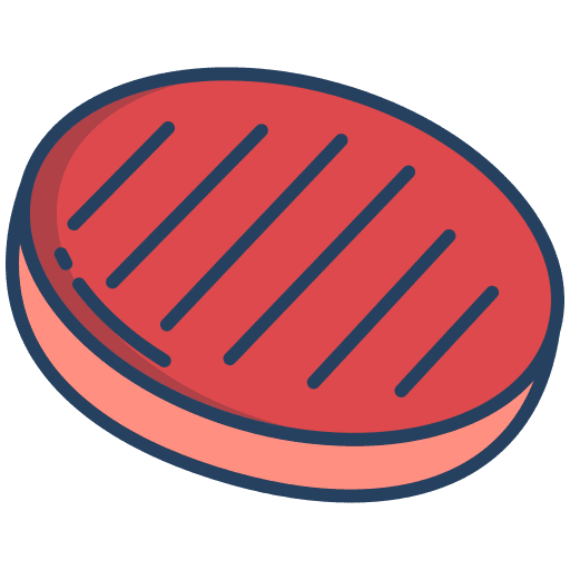 Meat food proteins barbecue icon
