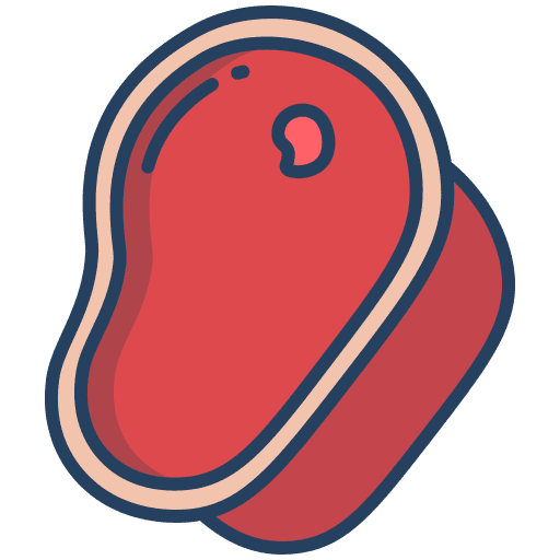 Meat protein meat steak icon