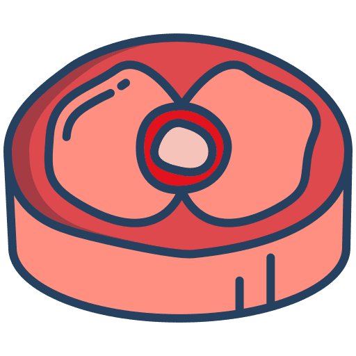 Meat slice meat slice food and restaurant butcher icon