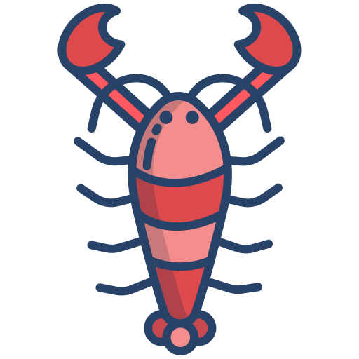 Crab food and restaurant seafood food icon