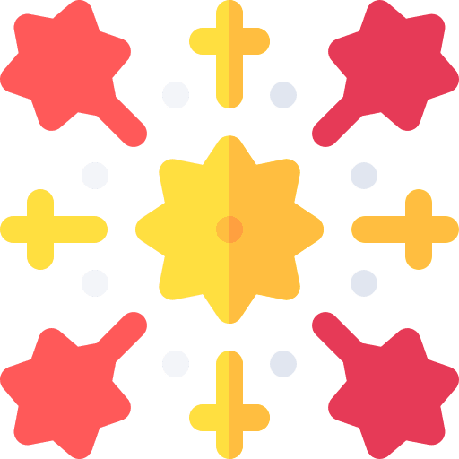 Firework new year firework birthday and party icon