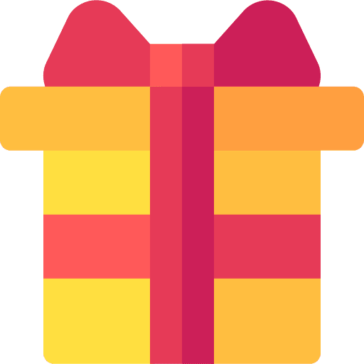 Gift ribbon birthday and party present icon