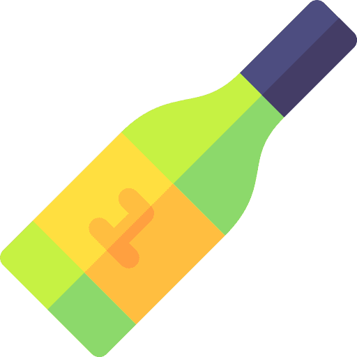 Champagne winner drink bottle icon