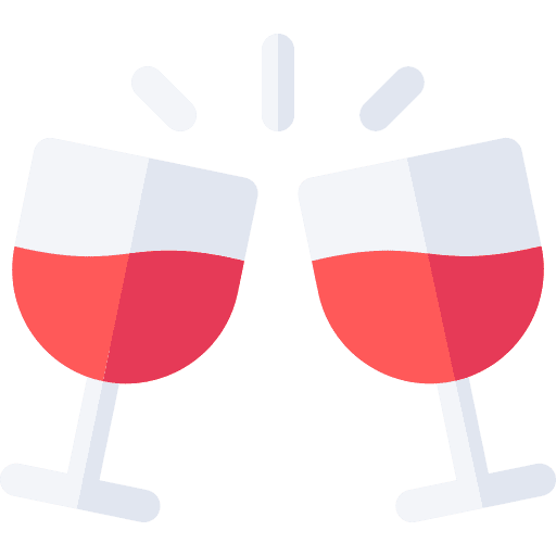 Cheers wine alcohol toast icon