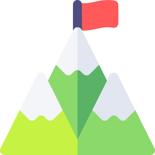 Mountain success objective mission icon