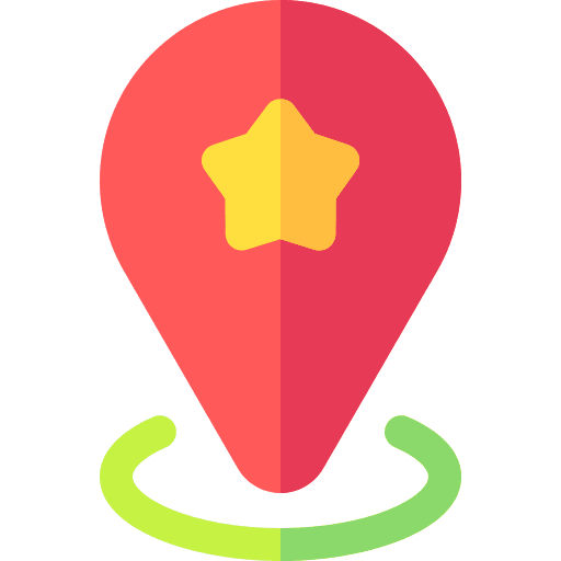 Placeholder star map position pin icon