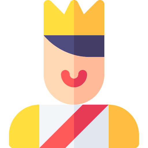 Successful man black hair avatar icon