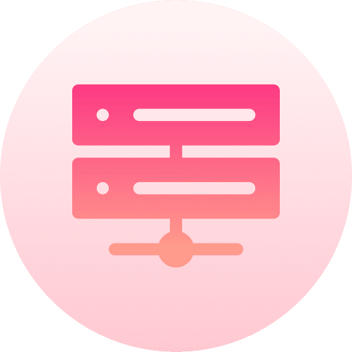 Server hosting database server icon