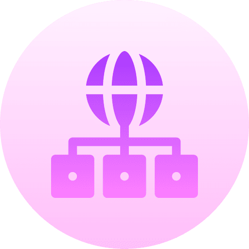 Global network internet network web site icon