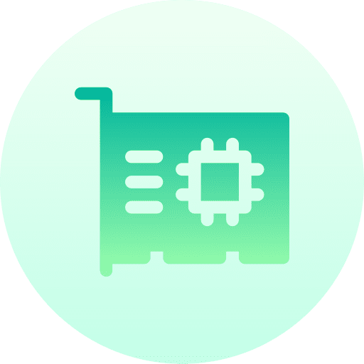 Gpu display hardware graphic card icon