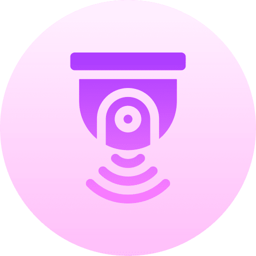 Cctv security camera smart wireless connection icon