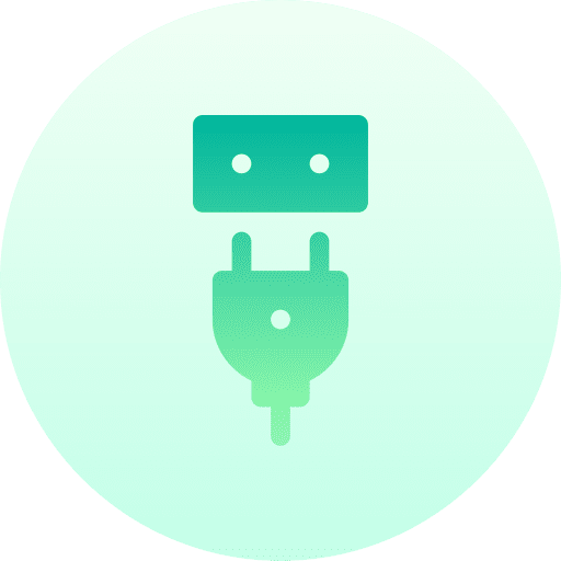 Power plug power energy electricity icon