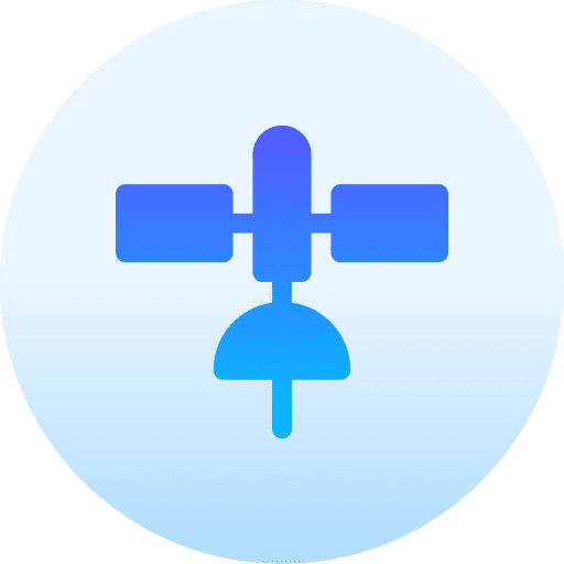 Satellite technology space satellite icon