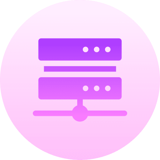 Server network technology files icon