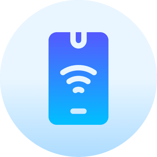 Smartphone mobile analytics mobile phone wifi signal icon