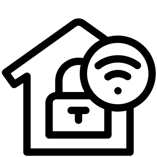 Home security password electronics home icon