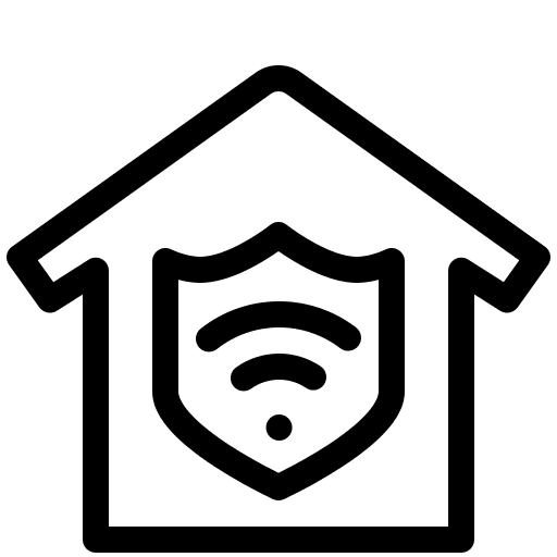 Home security protection domotics house icon