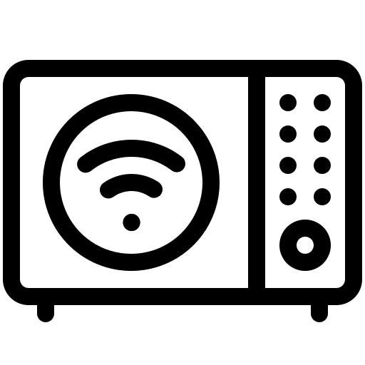 Microwave electronics microwave oven wireless icon
