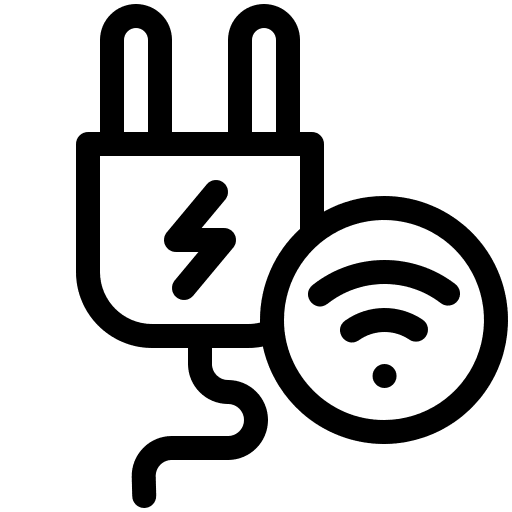 Plug plug networking digital icon