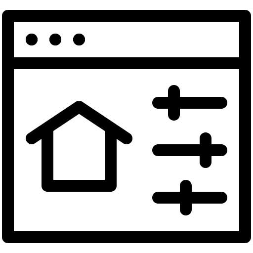 Smarthome domotics smartphone web icon