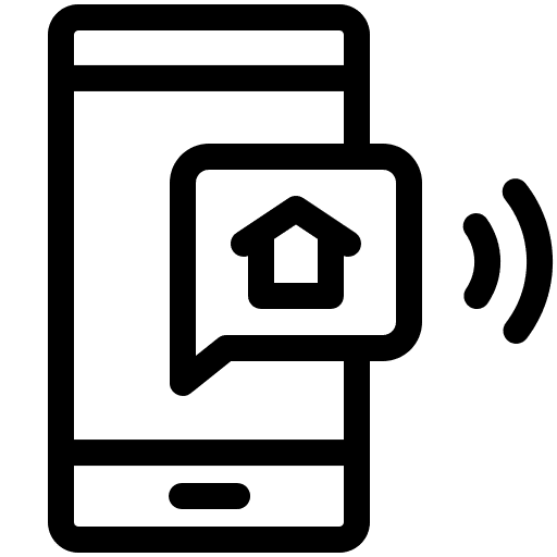 Smarthome message electronics mobile phone icon
