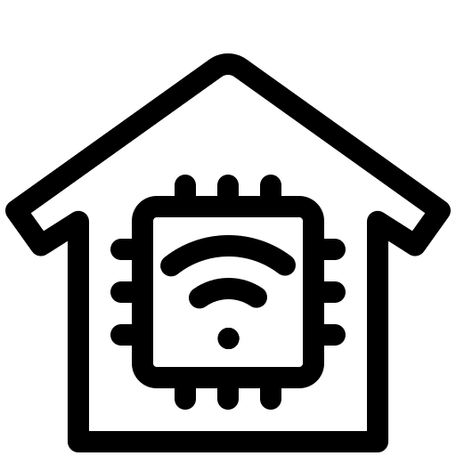 Smarthome smart control processor electronics icon
