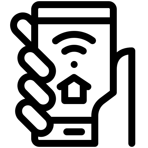Smarthome wifi smartphone connection icon