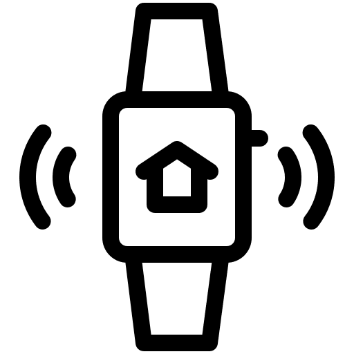 Smartwatch home home automation control icon