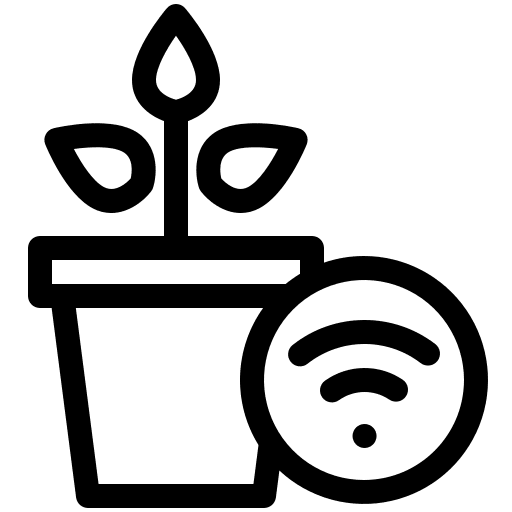 Watering smart home plant irrigation system icon