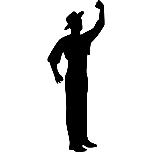 Flamenco male dancer silhouette dancer people silhouette icon