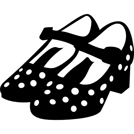 Flamenco female shoes shoe tools dancing icon