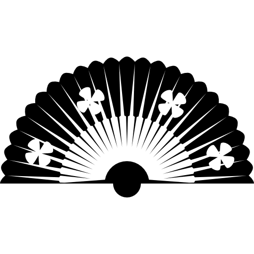 Fan flamenco tool flamenco female fans icon