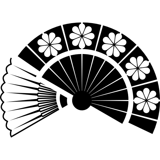 Flamenco fans tools and utensils artistic flamenco icon