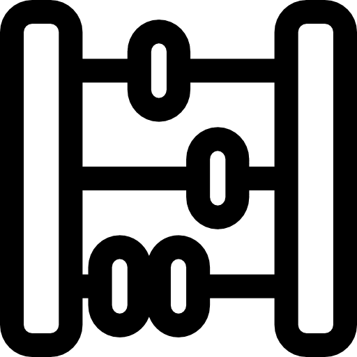 Abacus mathematics tool mathematical icon
