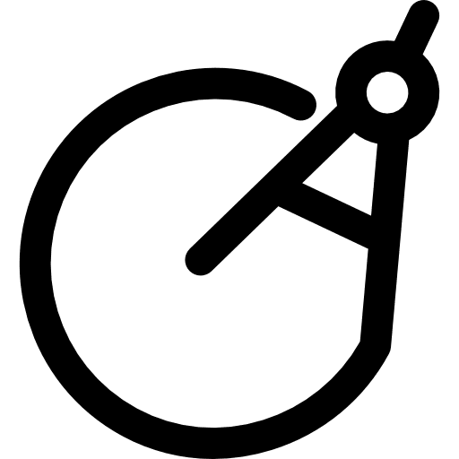 Compass mathematics maths circles icon