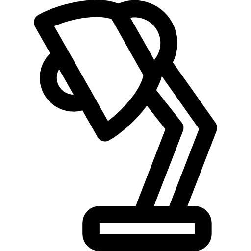 Lamp illumination tool desk icon