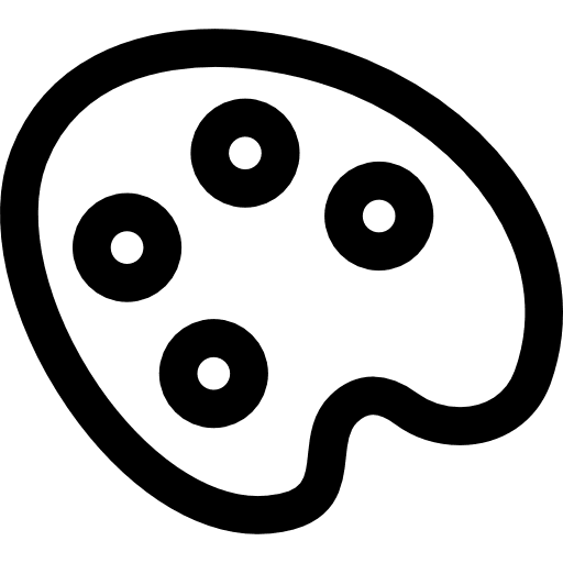 Palette art painting artistic icon