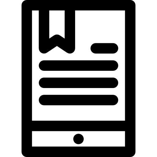 Online learning book ebook education icon